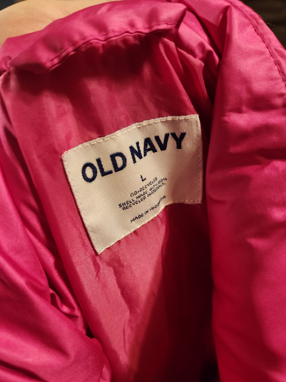 Pink Puffer Vest - Lightweight Winter Layer - Picture 2 of 2